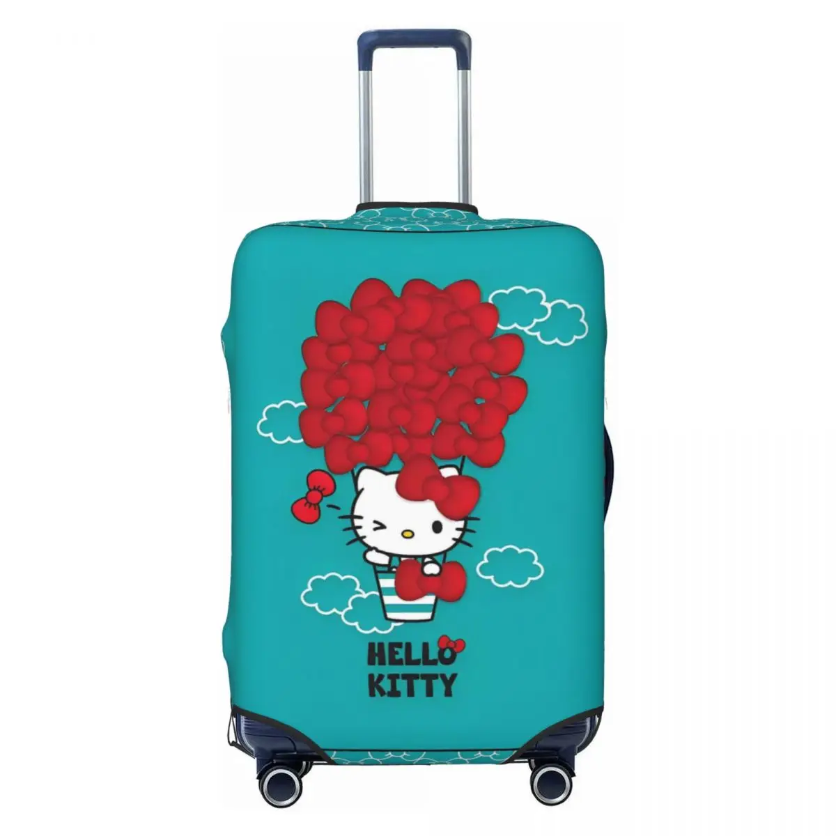 

Чехол для чемодана с граффити Hello Kitty, праздничные забавные аксессуары для багажа, защита для путешествий