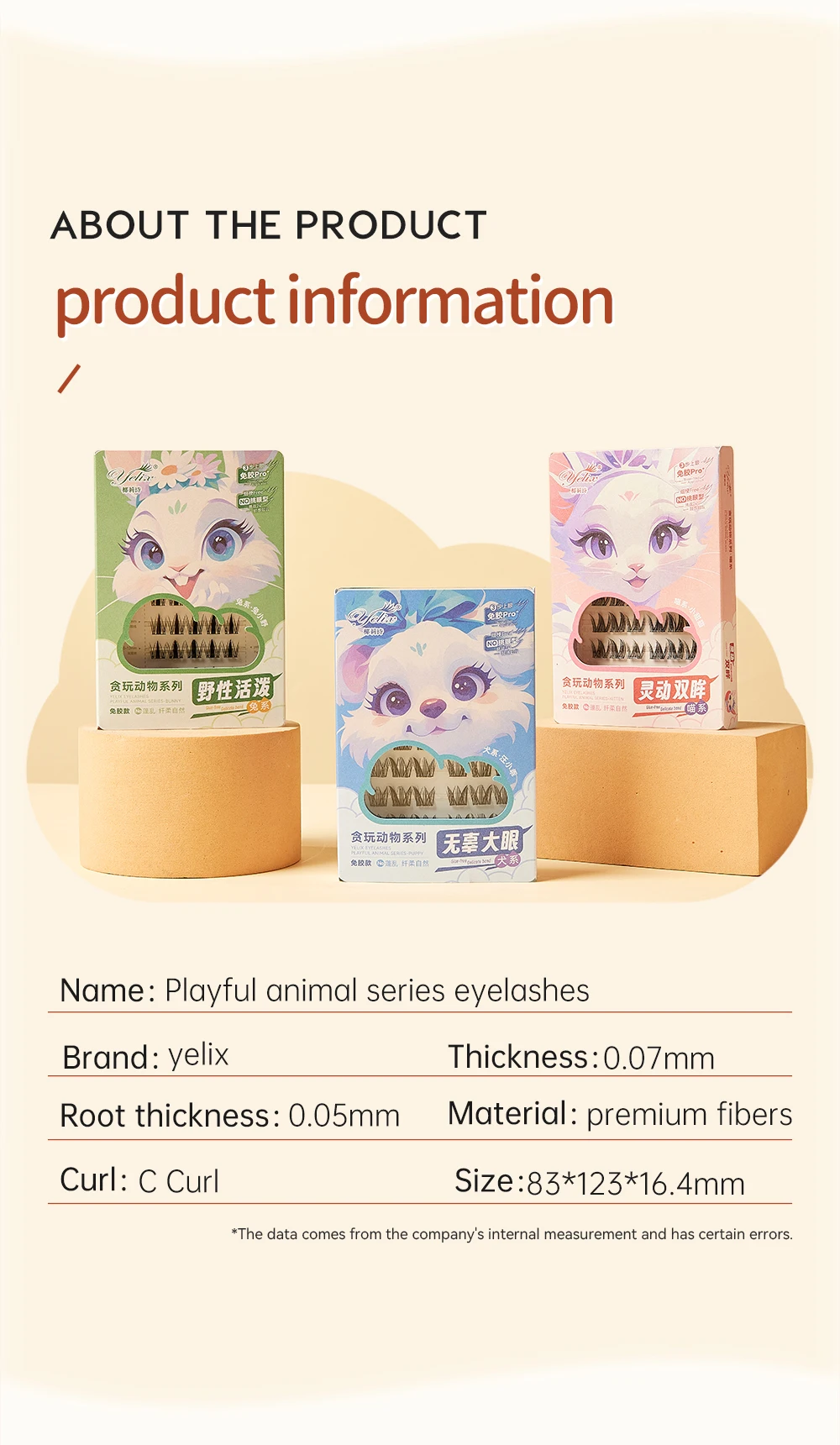 Yelix Glue Free Lashes Soft Natural Eyelashes Thick False Eyelashes DIY Individual Lash Clusters Daily Dating Makeup Lashes