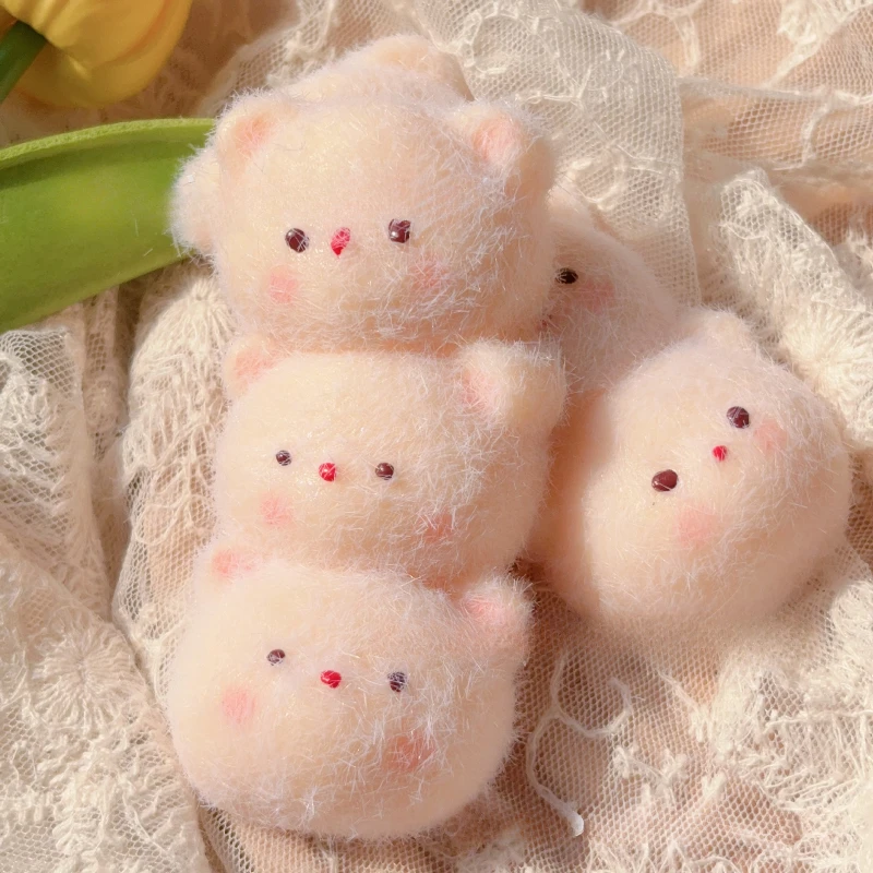

Kawaii плюшевый медведь, сжимаемая игрушка, с низким отскоком, снятие стресса, декомпрессионные игрушки на кончиках пальцев, мягкие мягкие подарки на день рождения