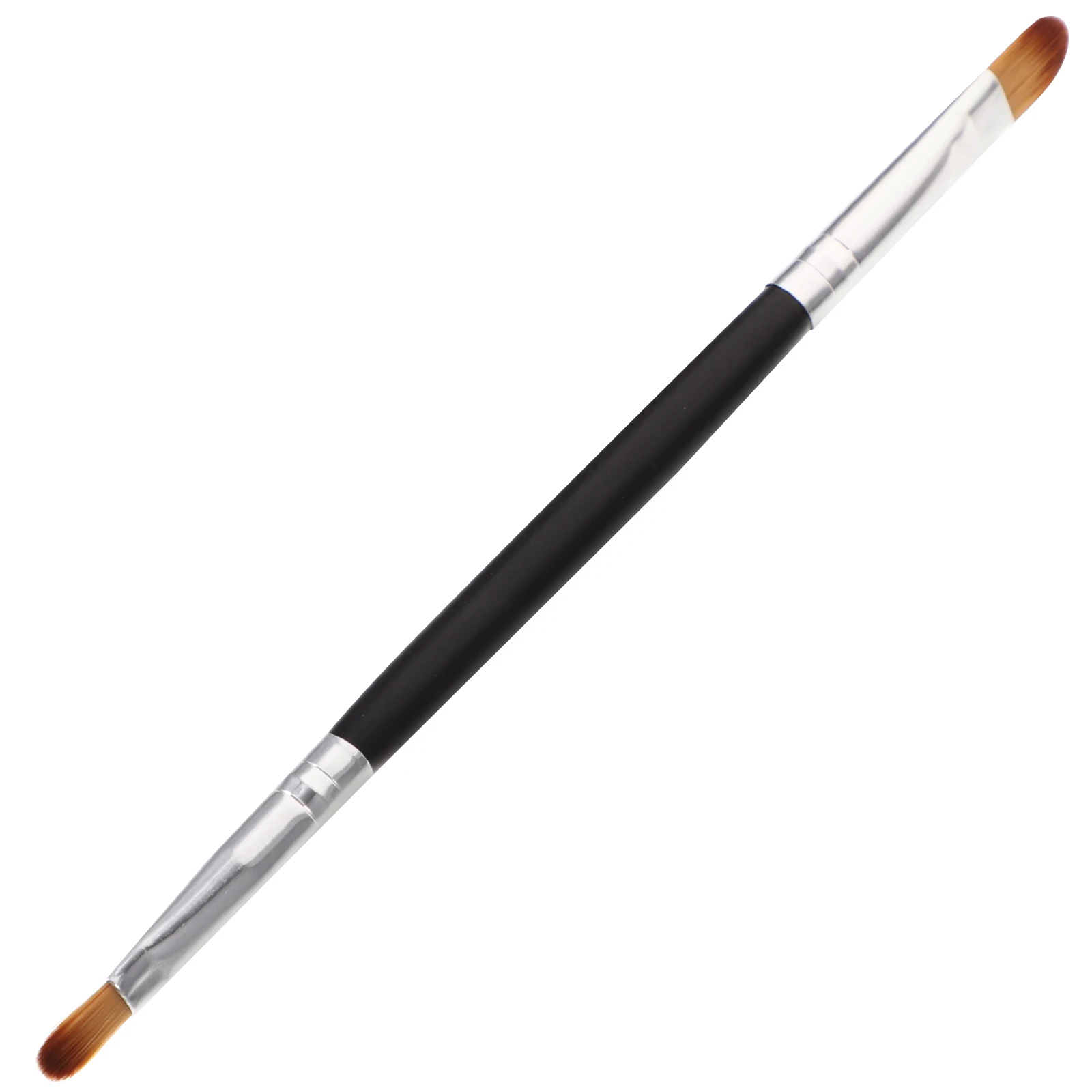 فرشاة ظل العيون عالية الجودة، فرشاة مكياج اصطناعية للبودرة، أنبوب فضي، أدوات مزج طبيعية للوجه والعيون