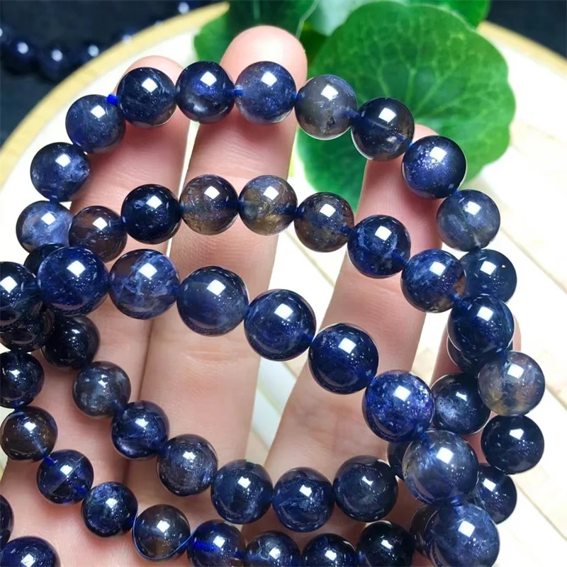 Natural Iolite Bracelet Gemstone Crystal Reiki Healing Gemstone Bracelet Fengshui Jewelry Gift 1PCS 8/11MM