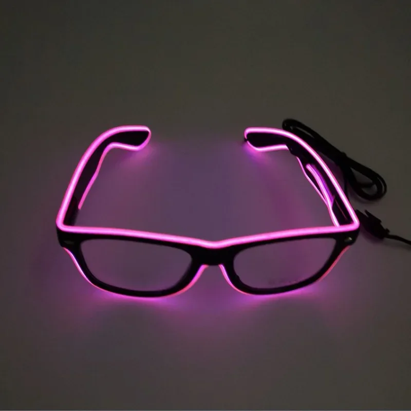 1PC Blinkende EL Draht Led Gläser Leuchtende Party Dekorative Beleuchtung Klassische Neuheit Geschenk Helle LED Leuchten Party Sonnenbrille