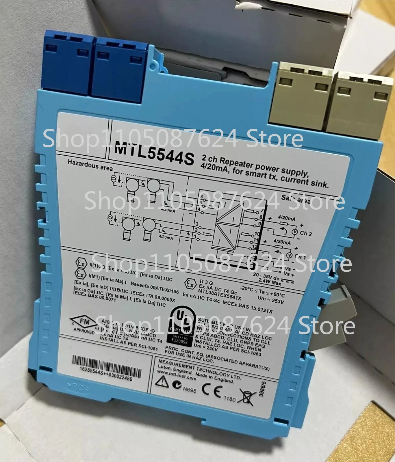 1pc New  For EATON/MTL MTL5544S 2CH Repeater Power Supply 4/20mA
