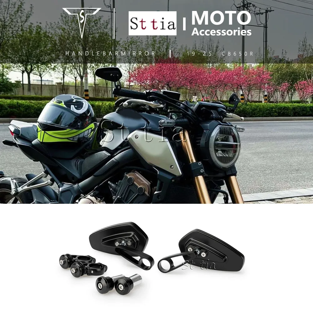 

For Honda CB650R CB 650R 2019-2025 2024 cb650r Motorcycle Handlebar Rearview Mirror Anti-Glare Rear View Mirrors Accessories