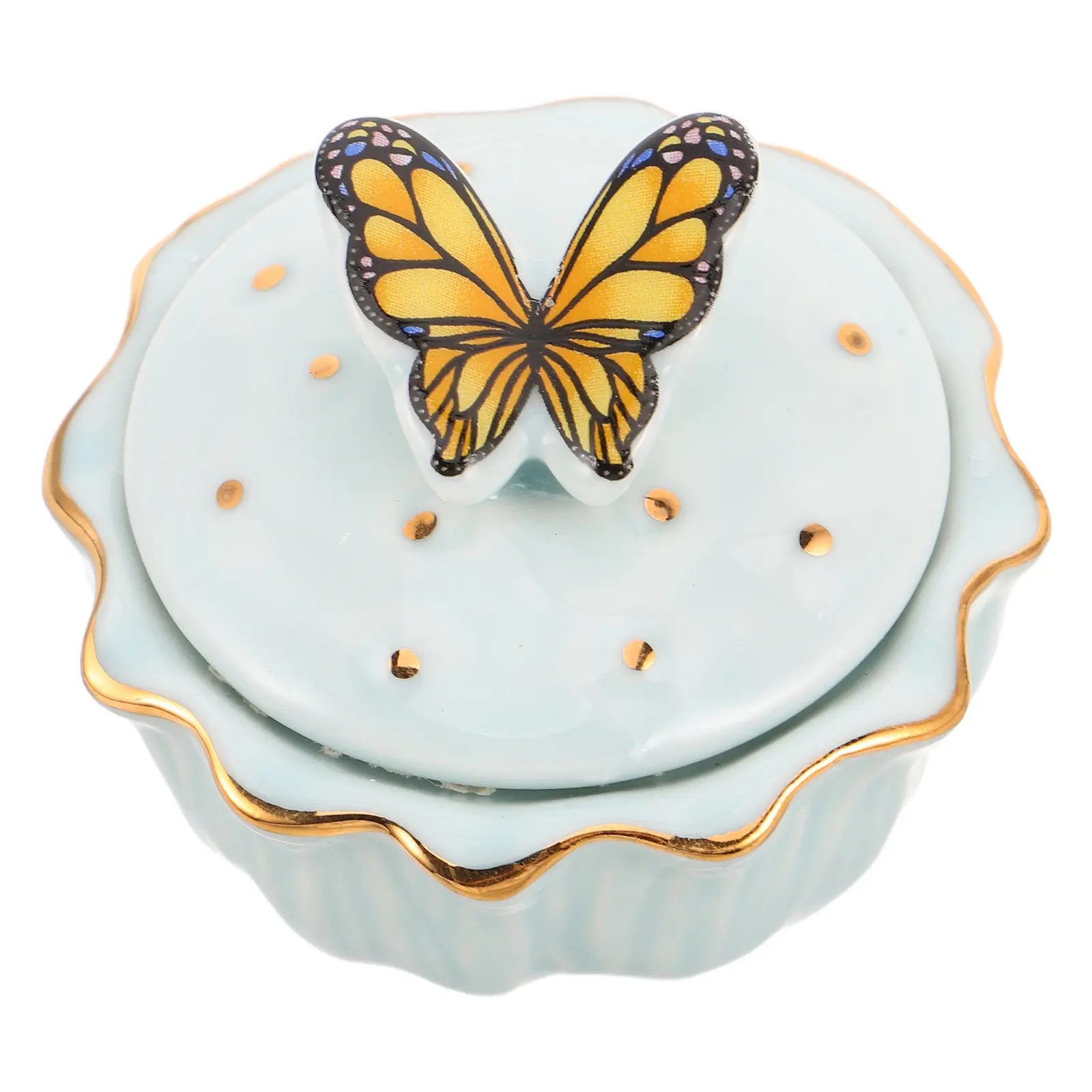 

Синяя керамическая чаша-фильтр Blue Butterfly для очистки кистей для нейл-арта, органайзер для маникюрных инструментов, для салона и дома, для глиттерной пудры