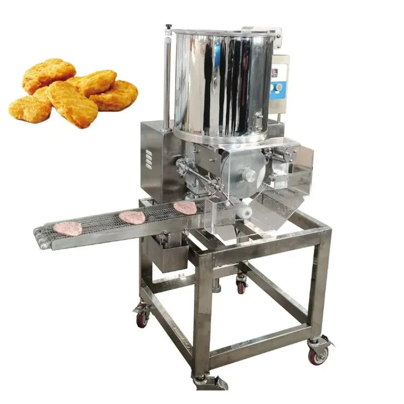 Customized Mini Automatic Patty Forming Machine For Beef Chicken Nuggets Meat Cutlets Burger Molding Catering