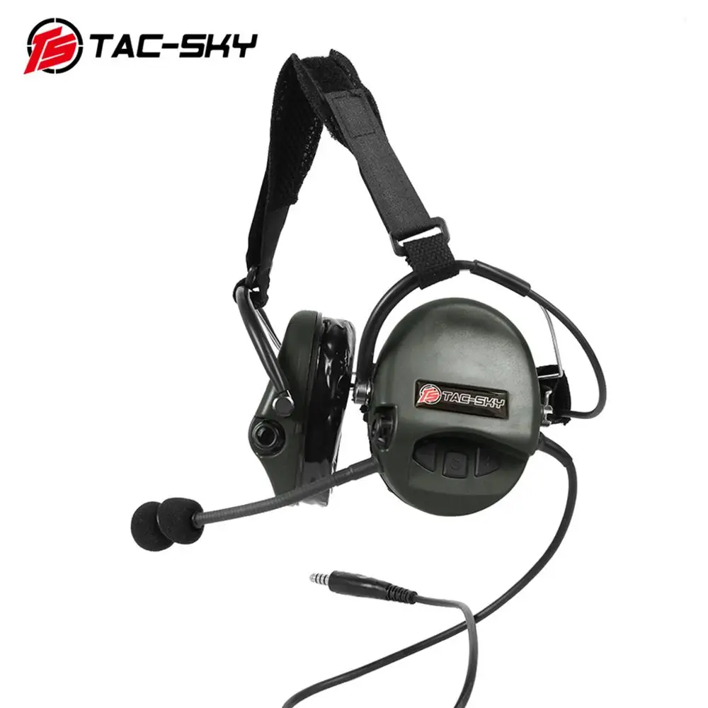 TAC-SKY-auriculares TCI LIBERATOR II Softair, orejeras de silicona SORDIN, reducción de ruido, captación táctica militar, FG