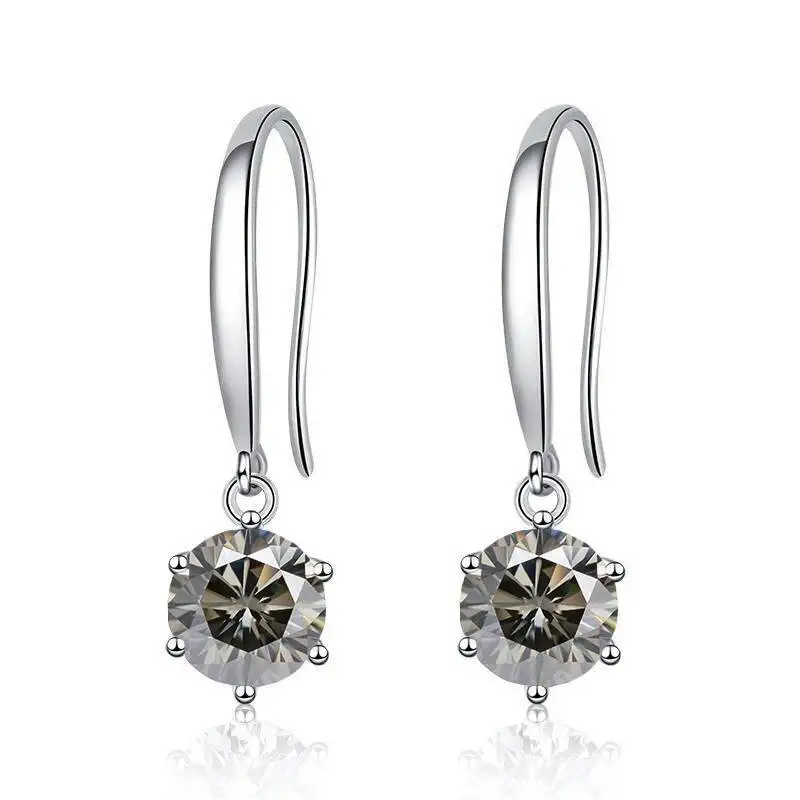 JoiasHome Tropfenohrringe aus 925er-Sterlingsilber, 0,5 Karat, funkelnder Moissanit, für Damen, klassischer edler Schmuck, besteht den Diamanttest – Detail 18