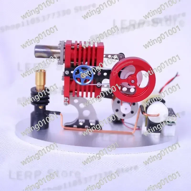 Kit de Maquinaria Experimental Xuanke: Motor Stirling de Brazo Oscilante para Modelo de Combustión Externa, Juguete Educativo de Física y Manualidades Tecnológicas