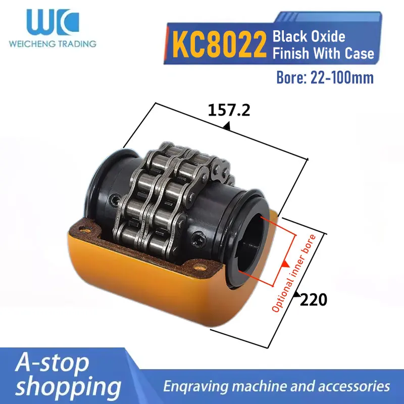 KC8022 Roller Gear Coupling 45 Steel Roller Gear Motor Coupling High Torque Elastic Coupling Sleeve Can Be Customize