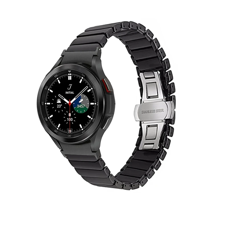 No Gaps Ceramics Band for Samsung Galaxy Watch 4 5 Pro 6 7 Strap 44mm 40mm 45mm Bracelet for Galaxy Watch 4 6 Classic 43mm 47mm