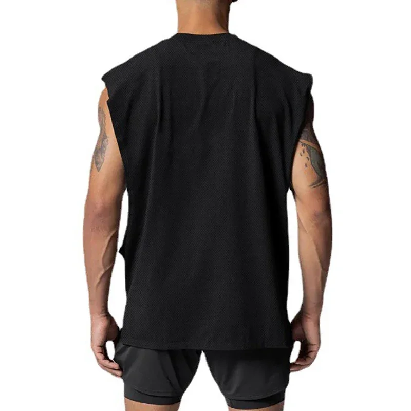 Summer Open Side Cut Off Gym Tank Top Mens ANIMAL Letter Printed Quick Dry Bodybuilding Fitness Clothing Muscle Workout Shirts