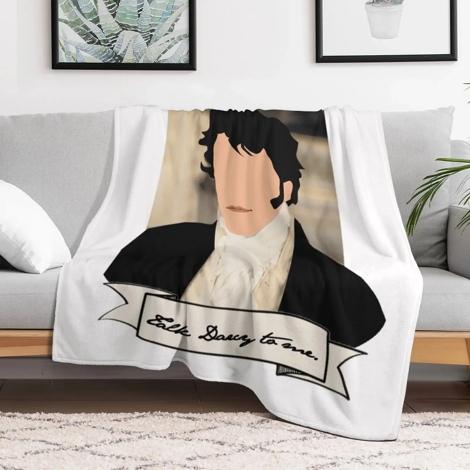 Talk Darcy to me. - Mr Darcy - Pride and Prejudice Throw Blanket Flannel Large Decorative Beds Blankets