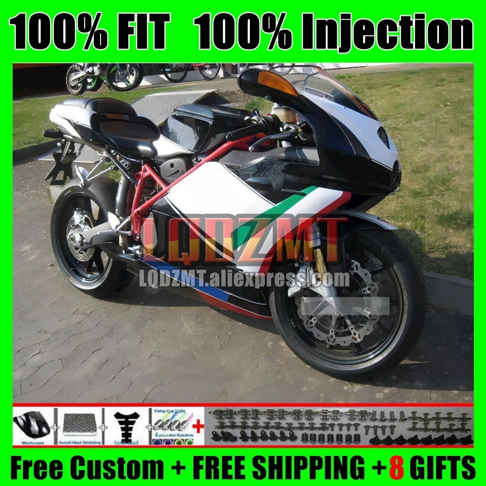 Injection Body For DUCATI 749 999 S R 749S 999S 05 Bodywork 125No.93 749-999 05 06 749R 999R 2005 2006 OEM Green black Fairing