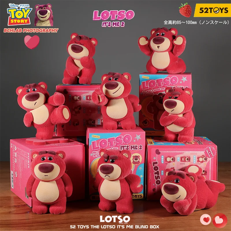 

52TOYS История игрушек Клубничный медведь второго поколения слепая коробка милый модный игровой автомобиль ручной работы орнамент подарок