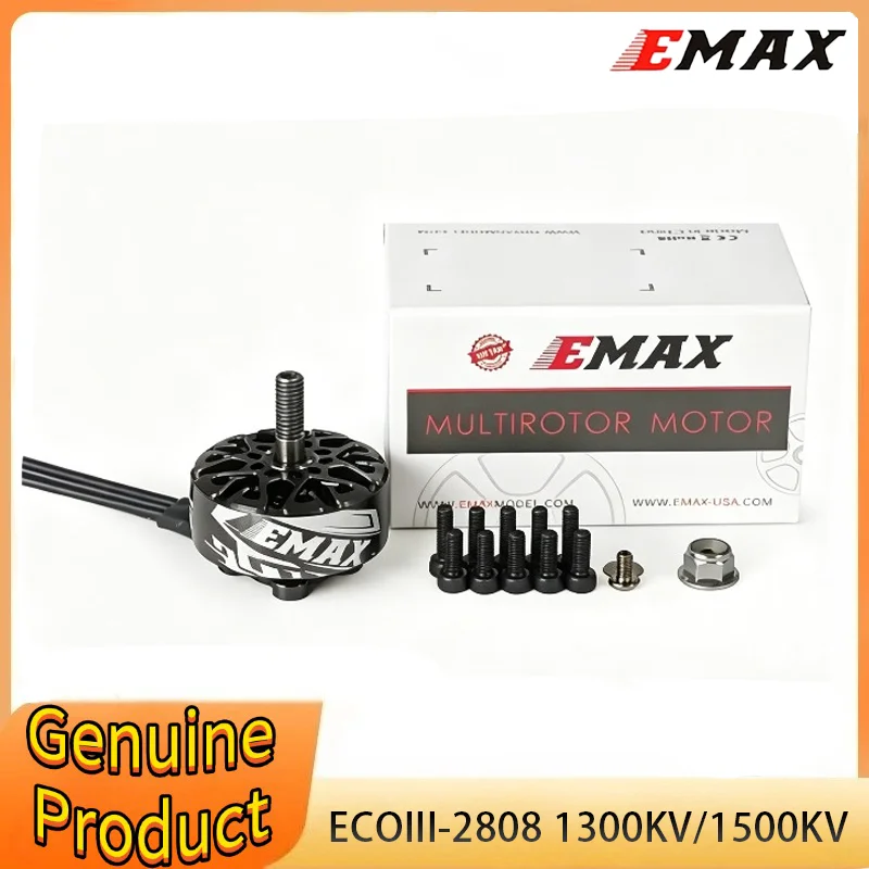 

EMAX ECOIII 2808 Brushless Motor 1300KV 1500KV 3-6S ECO III Series Motor for RC FPV Multirotor Quadcopter DIY Parts