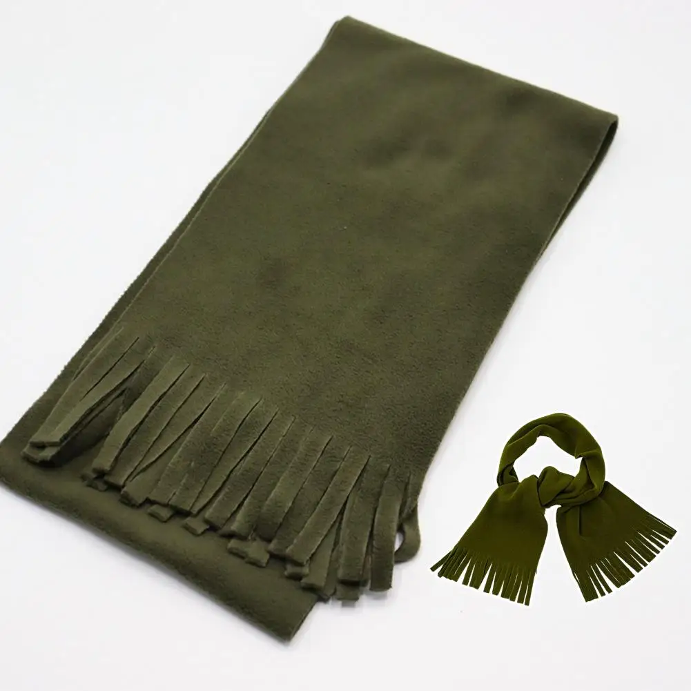 

Women Scarf Solid Color Versatile Big Long Shawl with Tassel Trim Winter Essential Scarf Fashion Accessories Warm Scarf Winter