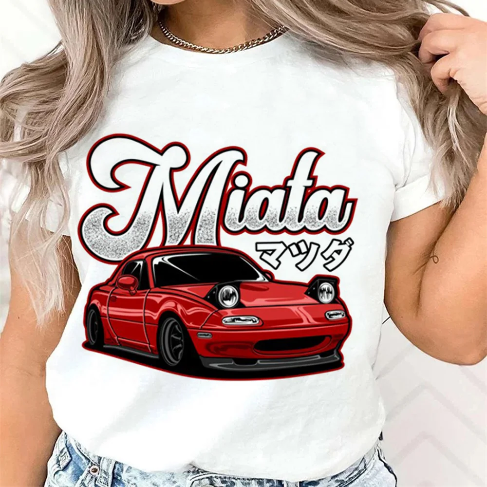 Miata Tee women comic t-shirts female funny clothing