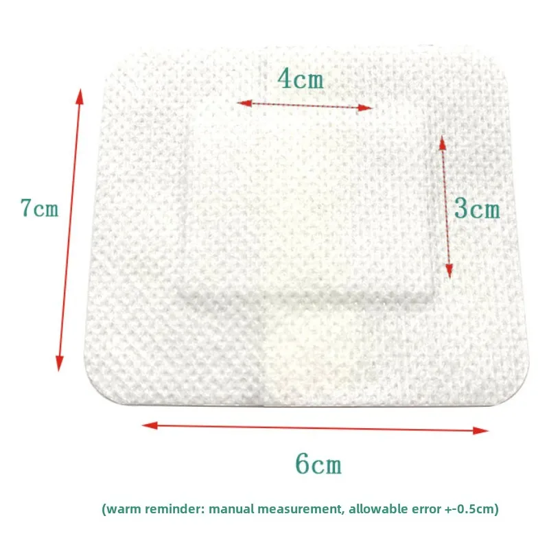 10Pcs Wound Dressingสติกเกอร์Breathable Edge Gauze Pads Self-กาวบาดแผลยืดหยุ่นและโปร่งใสกาวแพทช์