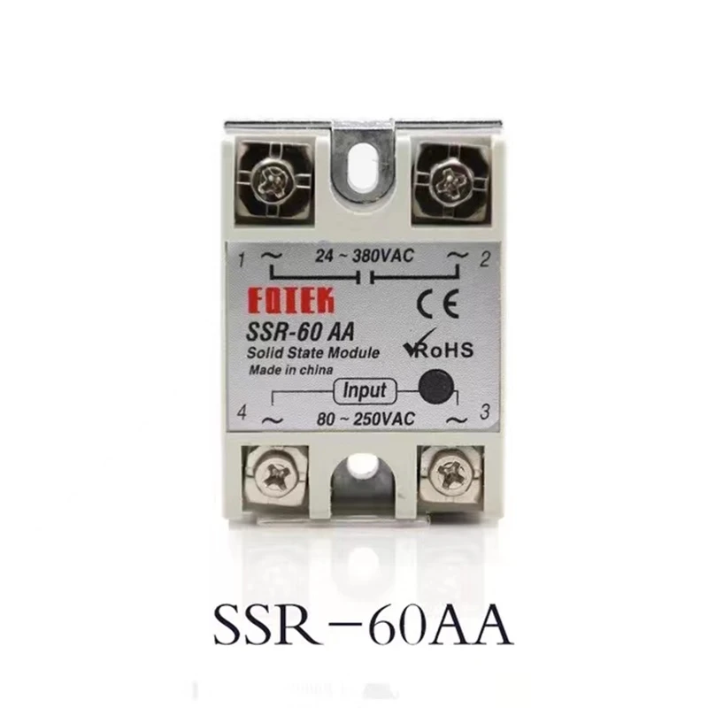 Solid State Relay SSR-10AA SSR-25AA SSR-40AA SSR-60AA Controlled AC Module 80-250V Input AC 24-380V AC Output High Quality。