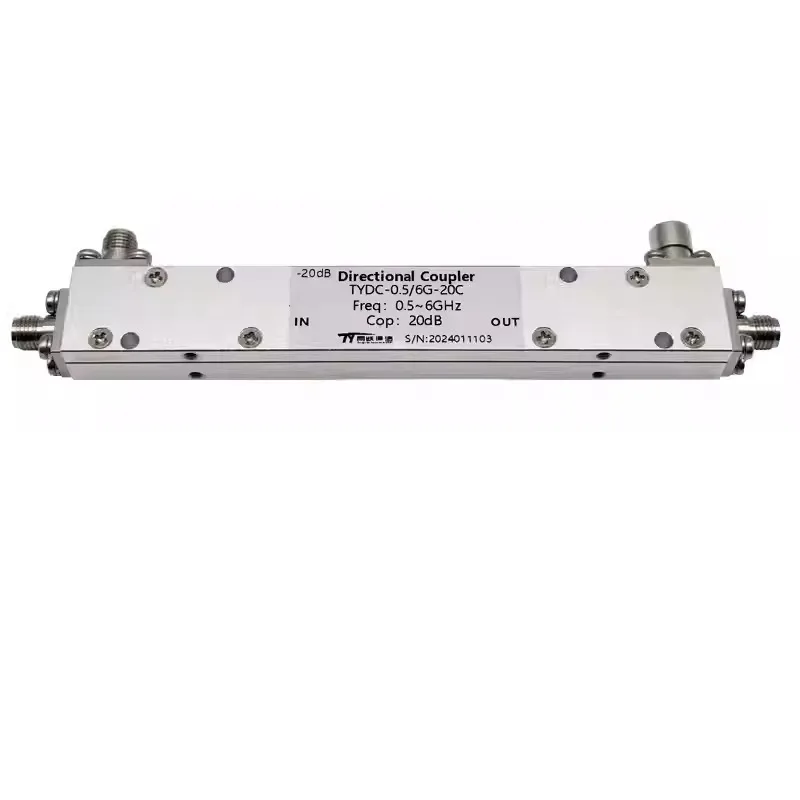 

0.5-6GHz RF Directional Coupler, Microwave Broadband Coupler, Microstrip Coupler, Coupling Degree 20dB