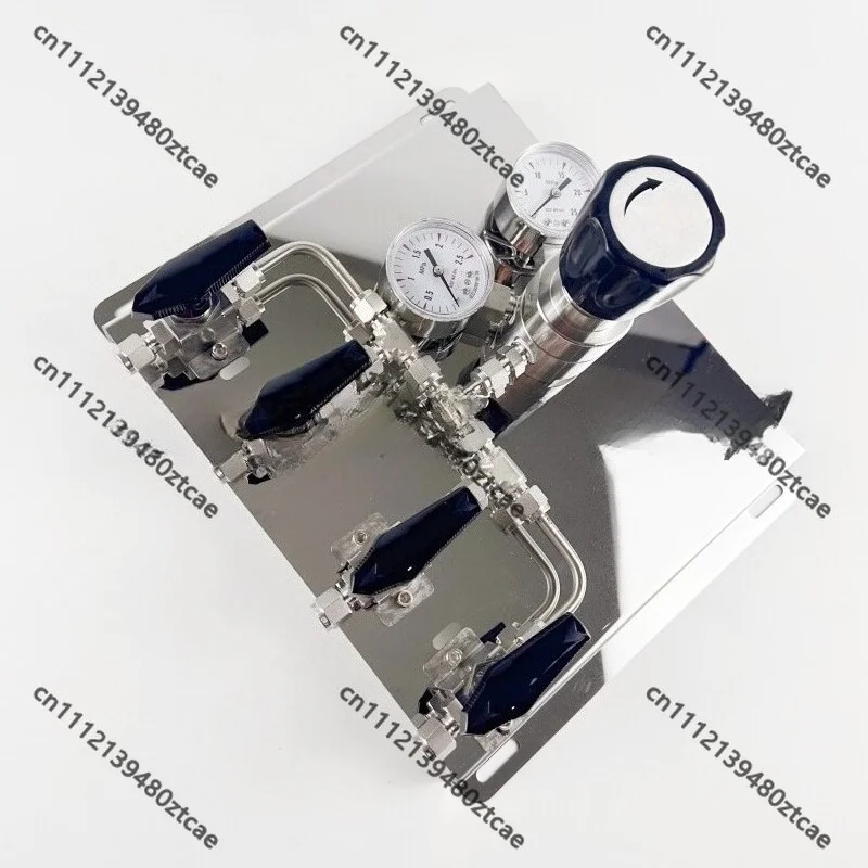Stainless Steel Manual Gas Manifold 2 In 1 Out & 3 In 1 Out Lab Gas Switchover Control Panel