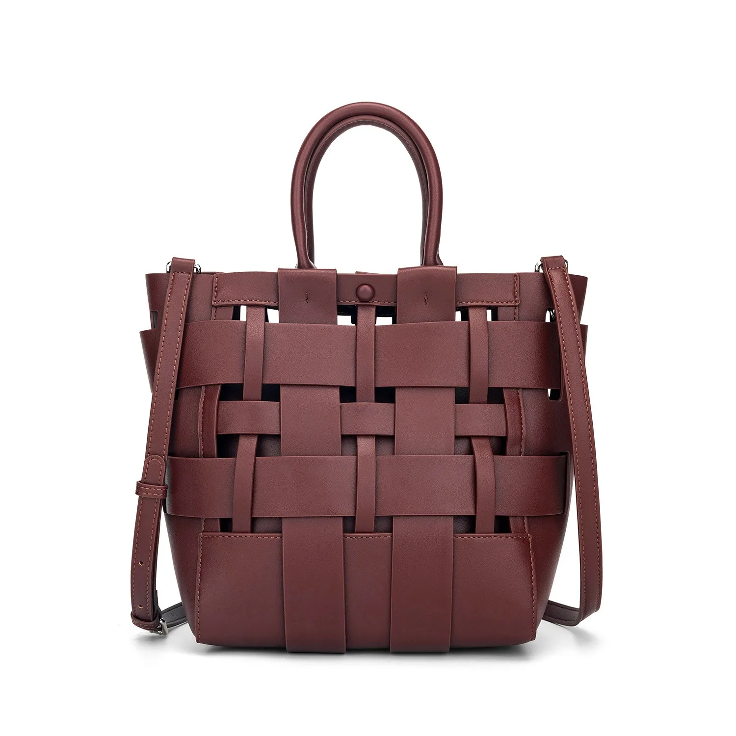 

2025 Latest New Elegant Hand Woven Tote Bucket Handbag Luxury Designer Totes