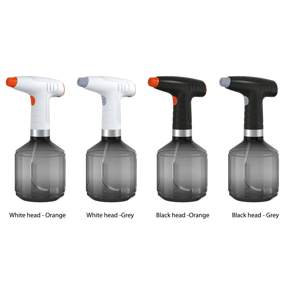 900ml PET Spray Bottle USB Rechargeable Household Watering Bottle 1200mah Battery 360 Degree Rotating Nozzle for Garden Park
