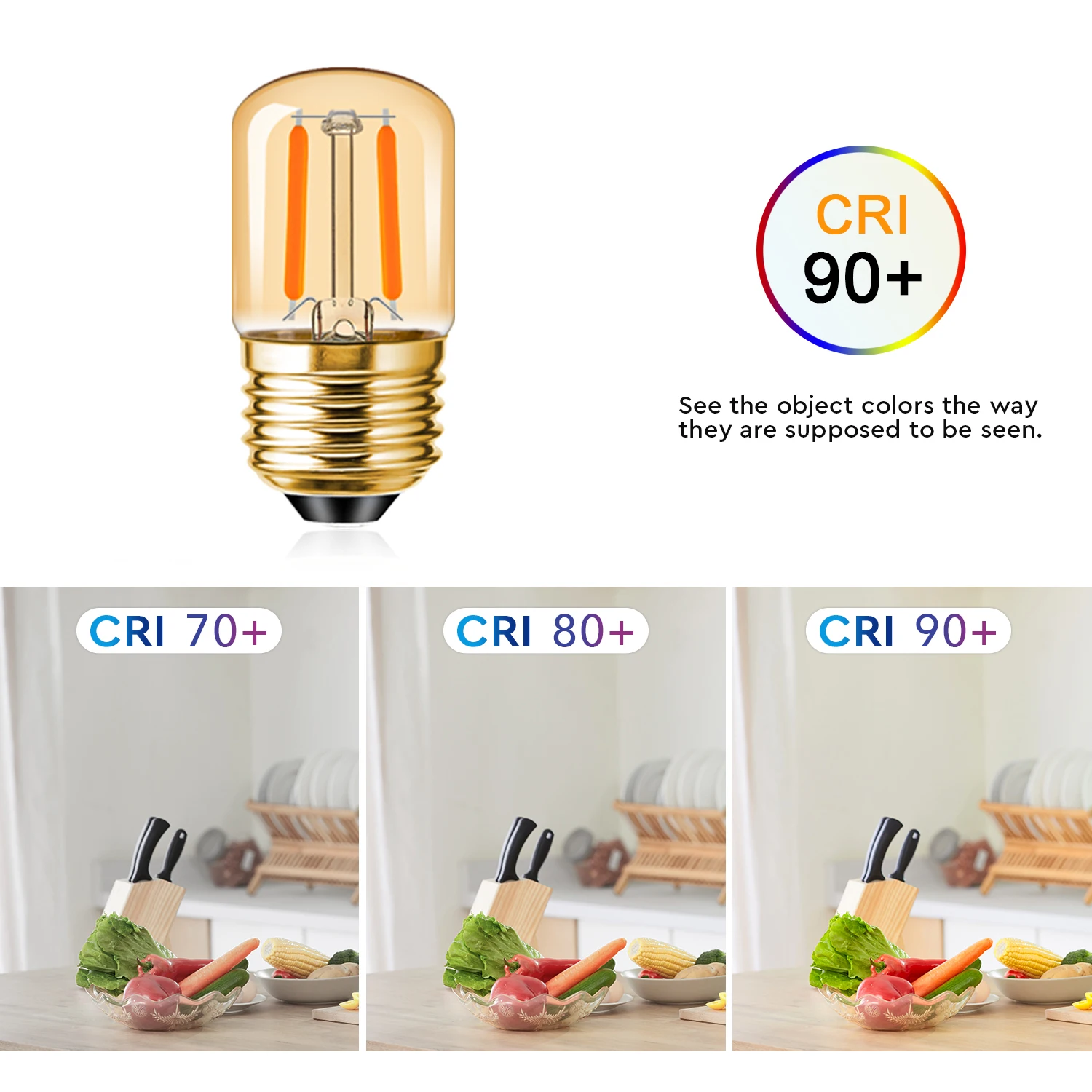 Vintage T28 Led Bulb E27 E26 1W Amber Glass 110V 220V Straight Filament For Chandelier Salt Lamp Retro Indoor Decoration Light