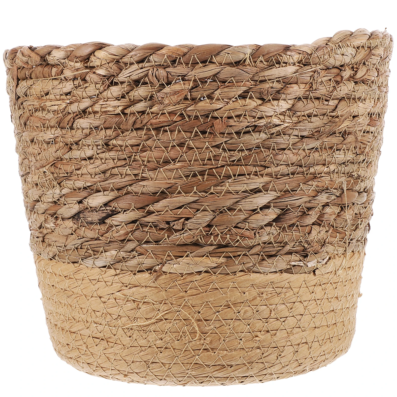 

Plant Pots Indoor Woven Flower Planters for Outdoor Plants Living Room Round Basket Decorate Seagrass