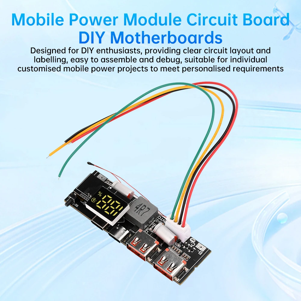 65W/100W Power Bank Diy Circuit Board PD Bidirectional Charge Over Temperature Protection 3S/4S/5S Power Bank Motherboard