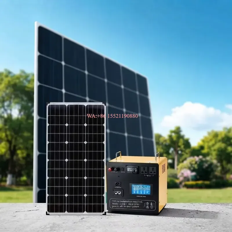 WMWMNU for Solar Power System Home Use Complete 220V All-in-One Unit Photovoltaic Panels Monocrystalline Silicon Compact