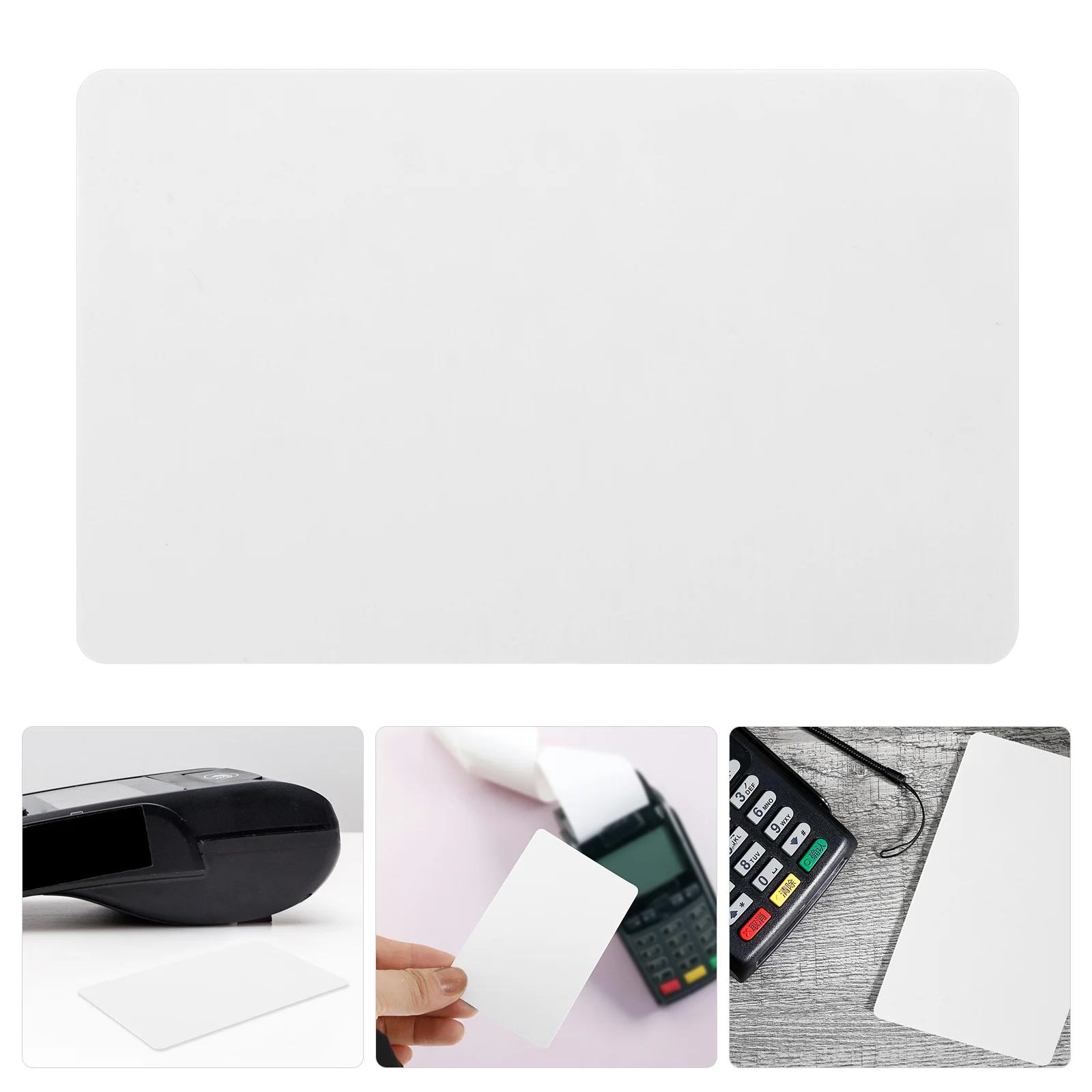 5pcs Cleaning Card For Pos Terminal Atm Printer Machine Dual Side Reusable Pvc Card Reader Cleaner Tool Supply Accessory