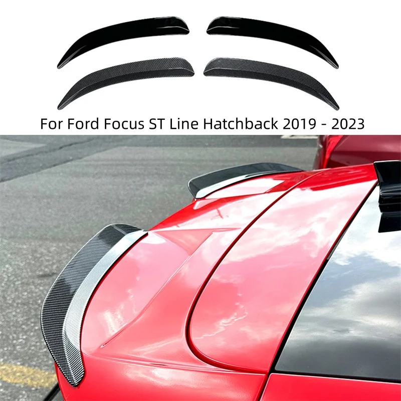 Car Tail Wings Universal ABS Fixed Wind Spoiler Rear Wing  for Ford Focus ST Line Hatchback 2019-2023 Car Accessories