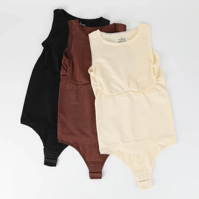 Bodysuits Sexy Sleeveless Crew Neck Shapewear Thong for womens Waist Trainer Tanks Tops Slim Tummy Control Body Shaper 24 Sce7f78fc082544eb8548f635dcc35642O