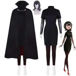 Mavis Dracula Cosplay Costumes With Wig Hotel Transylvania Role Play Halloween Carnival Party Outfit For Children Women Girls