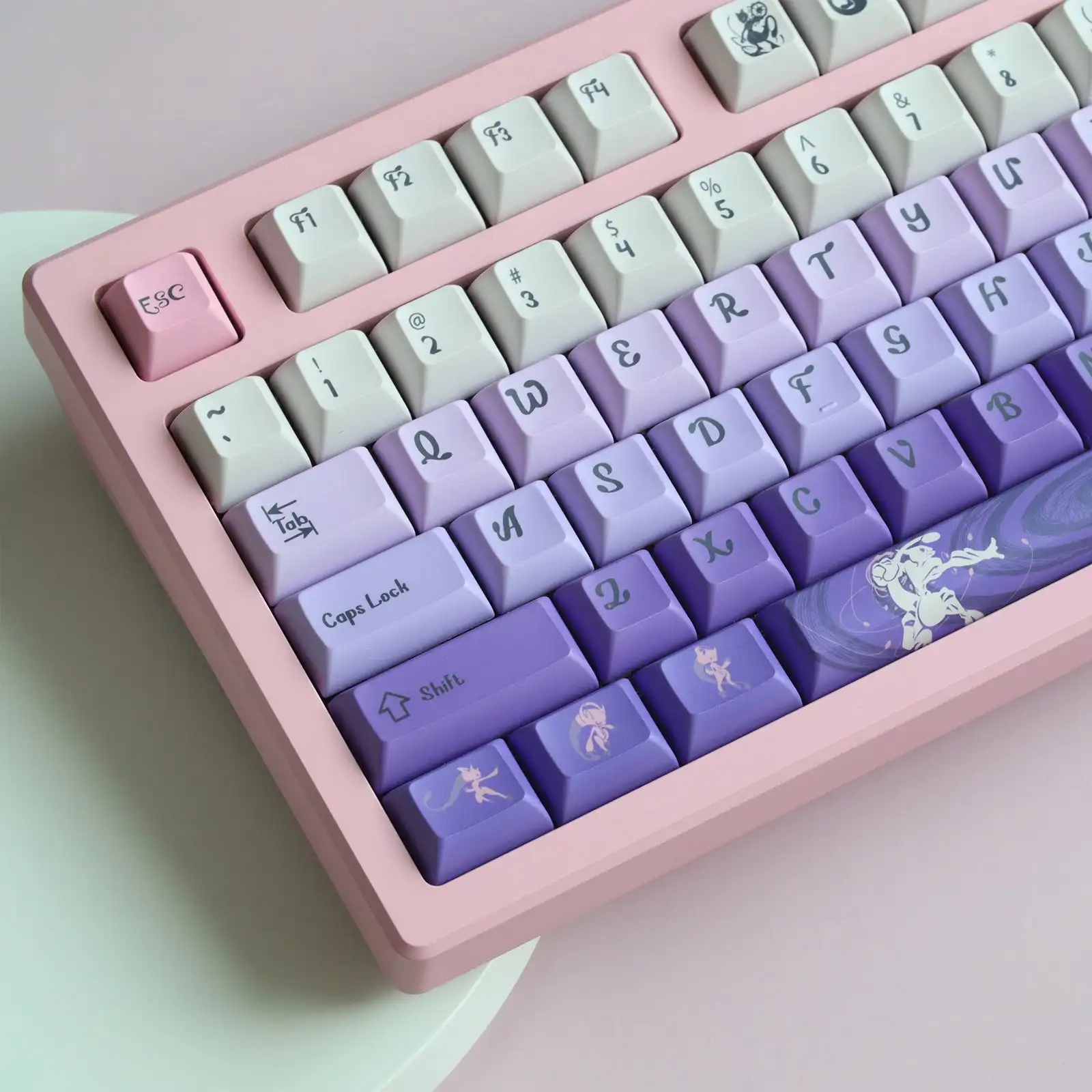 กุญแจ143 gmk keycaps สีเชอร์รี่โปรไฟล์ PBT ย้อมสีระเหิดสำหรับ MX SWITCH ISO Enter 61/64/75/84/87/980