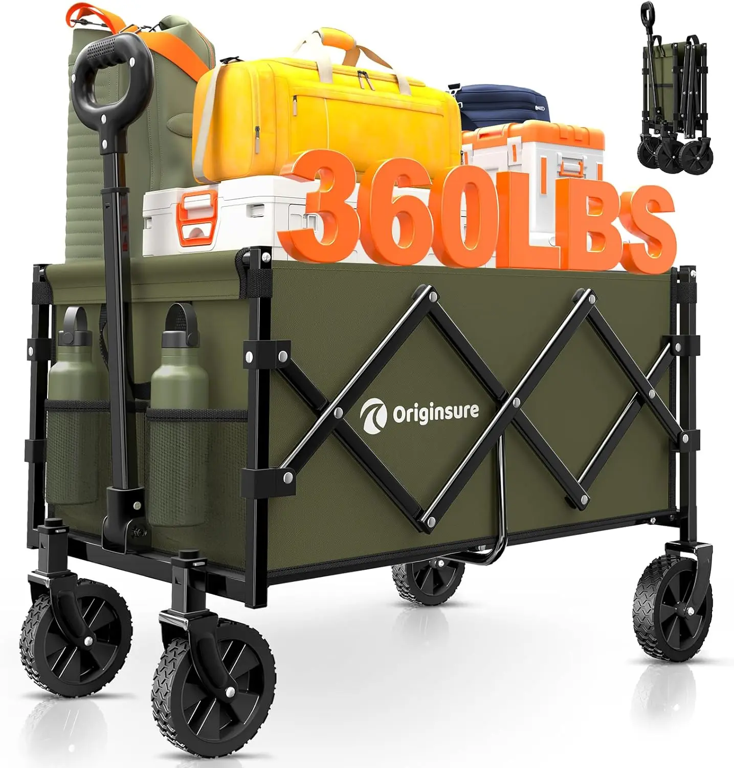 عربة قابلة للطي بعجلات ، للخدمة الشاقة ، قابلة للطي ، محمولة ، عربات الشاطئ ، عربات المساعدة الخارجية لمتاجر البقالة