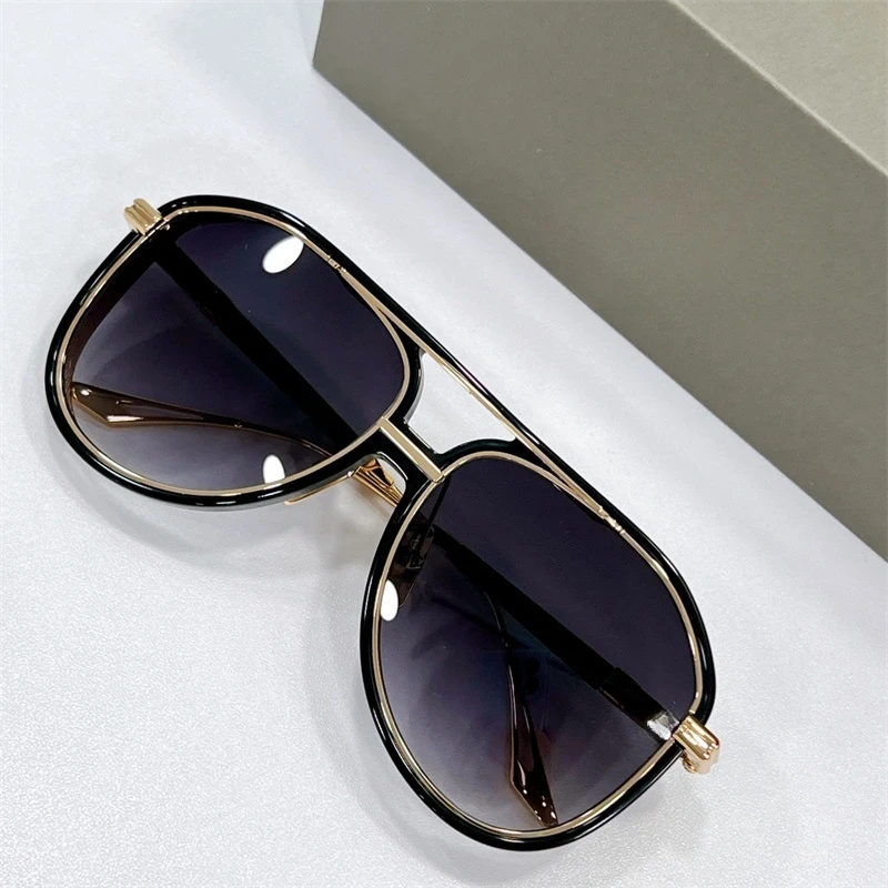 Men Fashion Sunglass Women Luxury 2024  EPILUXURY Oval Pilot Titanium Steampunk Sunglasses Men Oculos De Sol Masculino