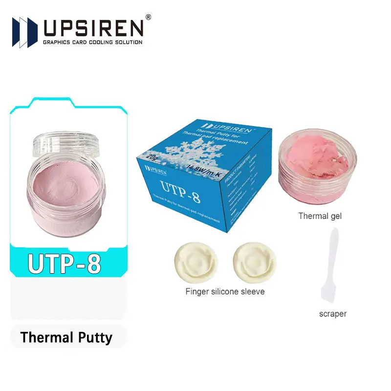 UPSIREN Thermal Putty UTP-8 For VGA GPU IC Processor Rapid Cooling Thermal Pad Replacement Heat Blocking Putty High Performance
