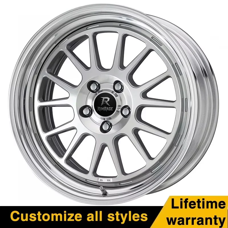 Work Wheels Seeker FX Forged 2-Piece Wheels Rims 16-18 Inch Step Lip Deep Dish Classic Style JDM CustomF20,F30,F35,G20,G30,E90,E