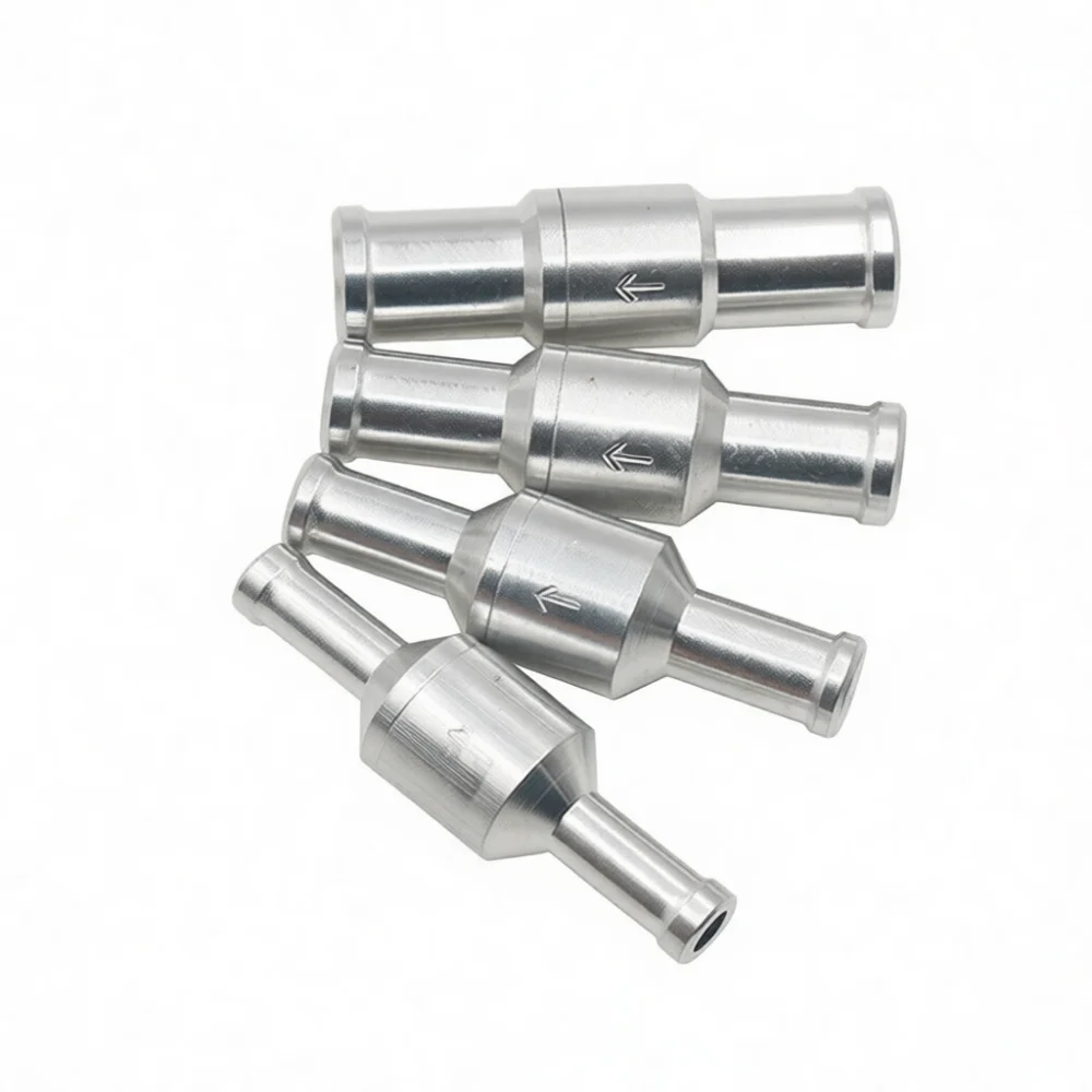 Fuel Non Return Valve Aluminium Alloy One Way Check Valve For Automotive Boat Diesel Petrol Fuel Lines System Accessory