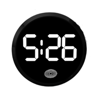 Touch-Activated Car Dashboard Clock Mini LED Time Display Digital Clock Simple Novelty LED Electronic Watch Travel
