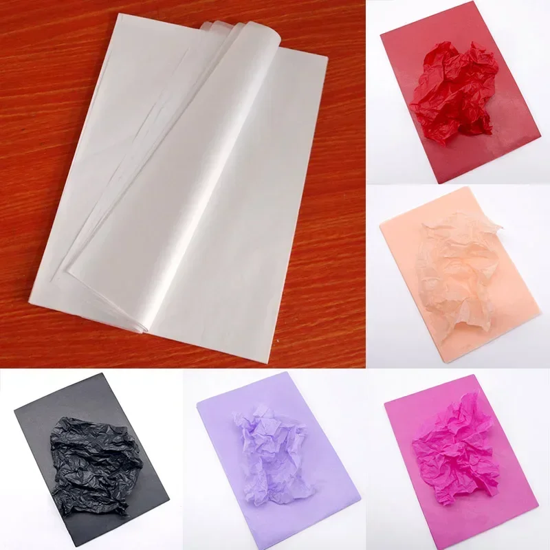 100Sheets/Pack A4 A5 Liner Tissue Paper for Clothing Shirt Shoes DIY Handmade Translucent Wine Wrapping Papers Gift Packaging