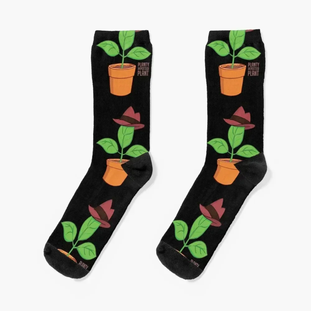 Planty the Potted Plant Socks cartoon gift snow Socks Female Men's