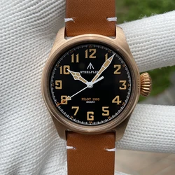 STEELFLIER SF740VS Swiss Super Luminous VH31 Movement Bronze Watch Synthetic Sapphire Mirror 200 Meters Waterproof Men's Watch