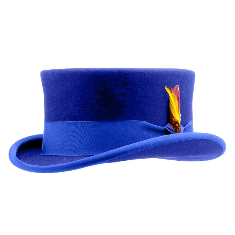 Old-fashioned Top Hat Western Short-Brimmed Hat for Women Man Casual Wear Western Fedoras Man Women Unisex Wear