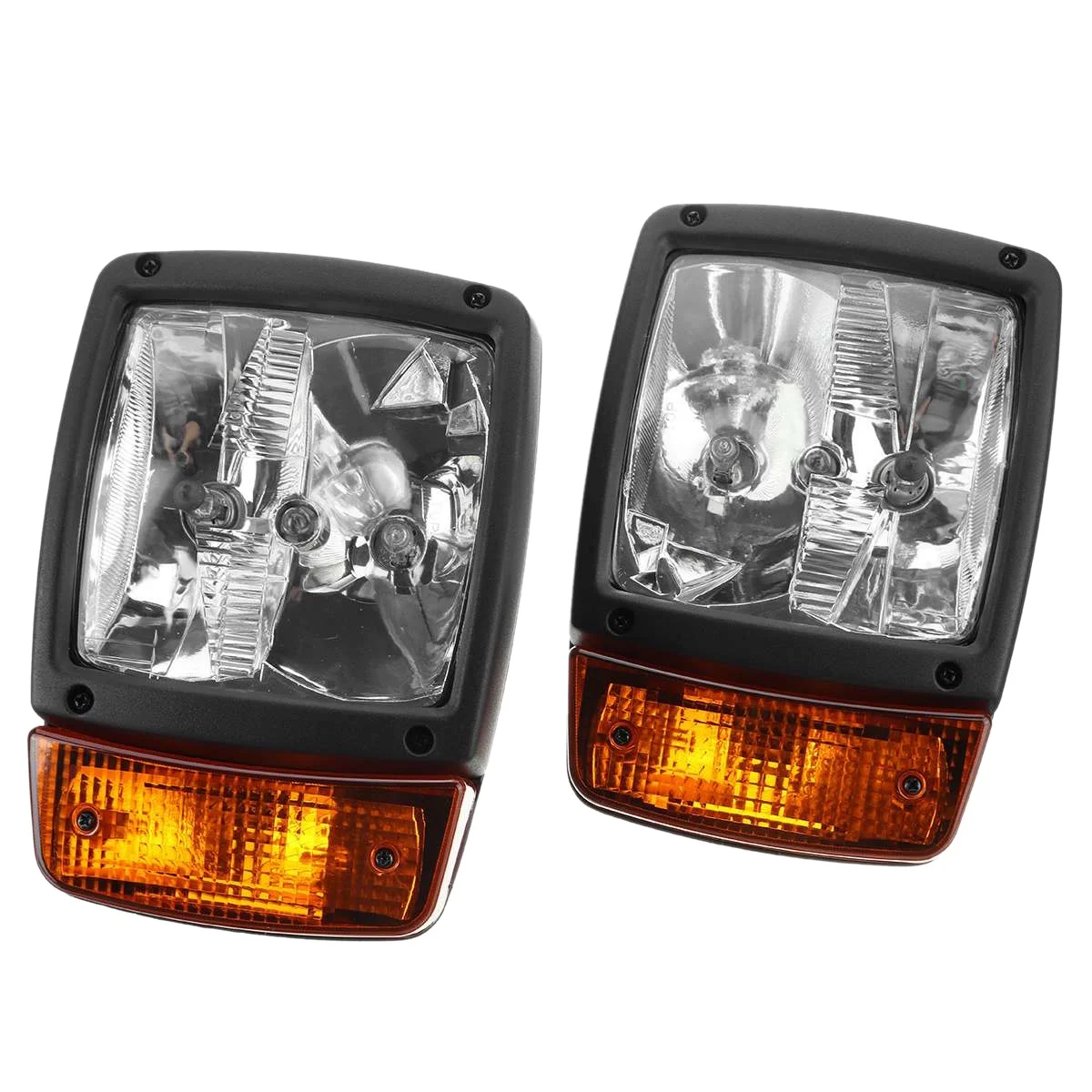 

24V Tractor Trailer LED Headlights Turn Signal Indicator Lamp Worklight for Excavator JCB Telehandler Loader Forklift