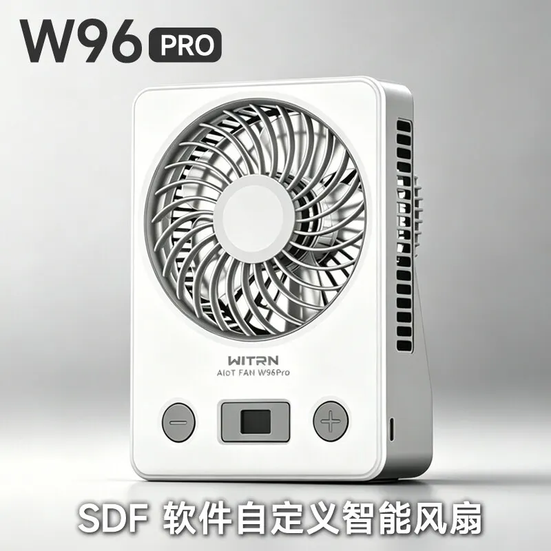 usb-portable-w96pro-intelligent-silent-fan-high-speed-brushless-motor-18w-fast-charging-desktop-high-wind-without-battery