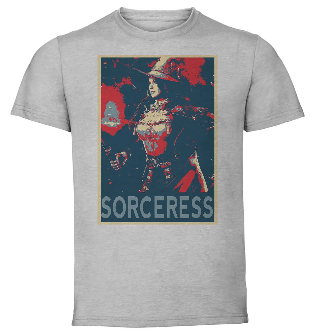 T-Shirt Unisex Grey Propaganda - Lost Ark - Sorceress Class SA1010